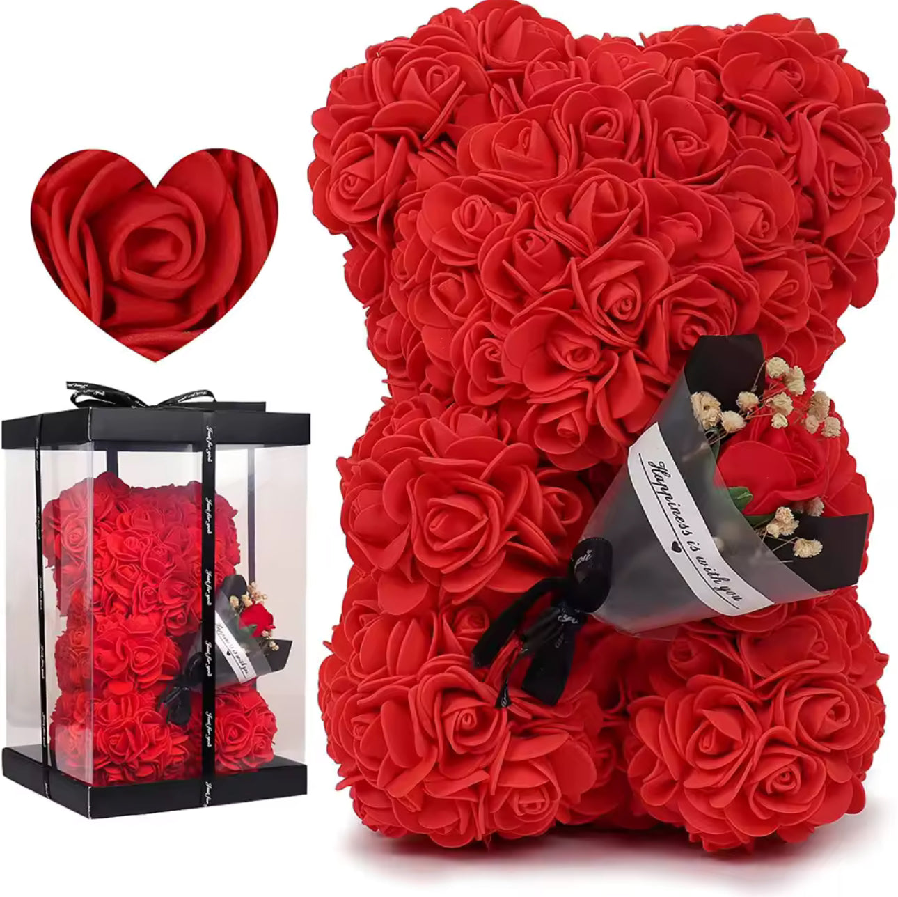 Artificial Flower Eternal Rose Teddy Bear