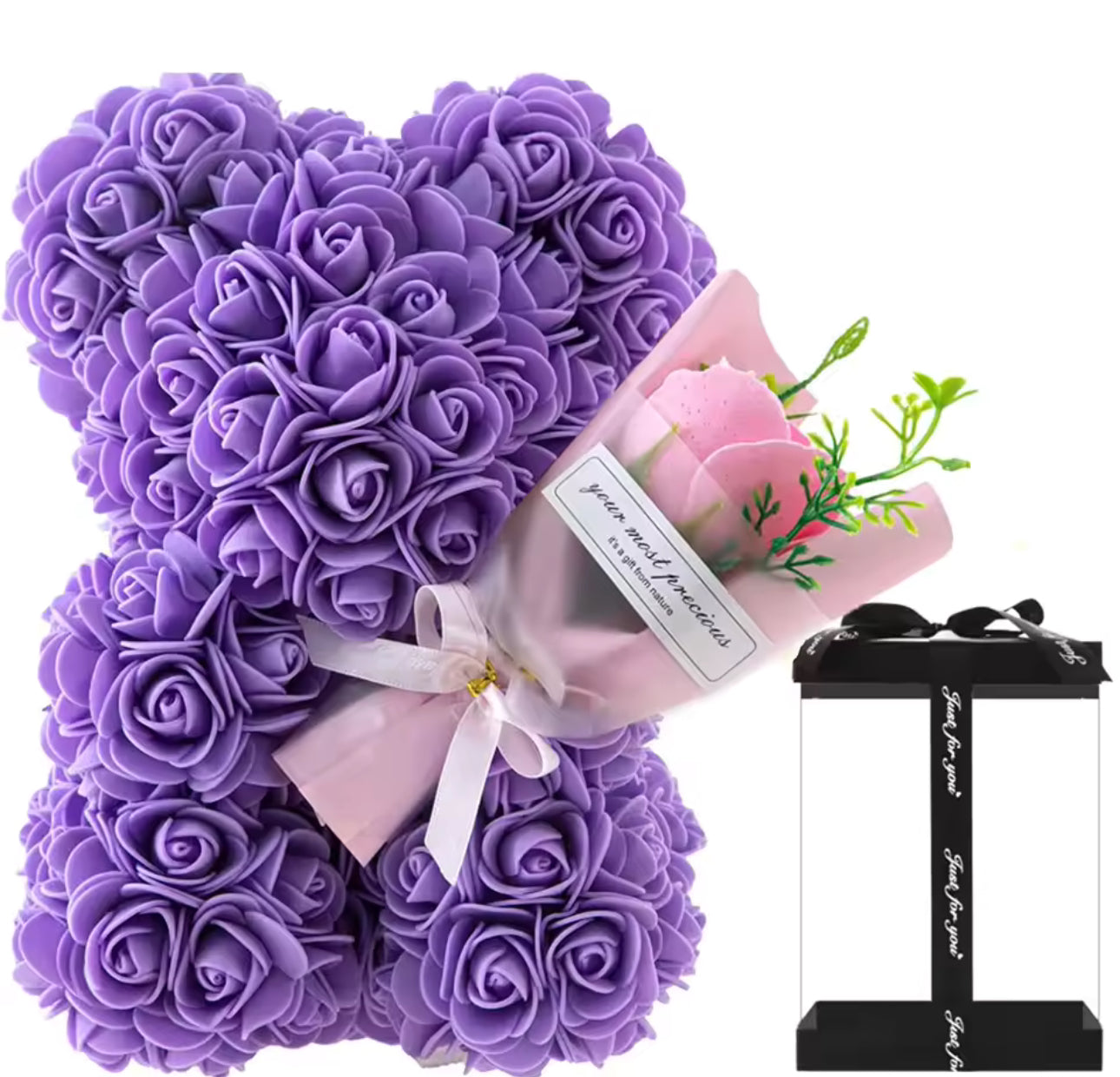 Artificial Flower Eternal Rose Teddy Bear